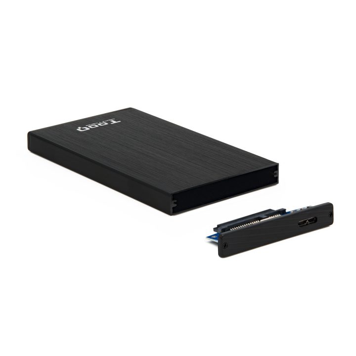 TooQ CAIXA HDD 2,5" SATA A USB 2.0/USB 3.0 PRETA
