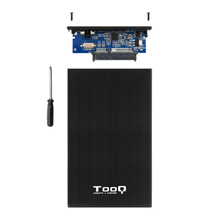 TooQ 2.5" SATA to USB 2.0/USB 3.0 HDD Enclosure Black