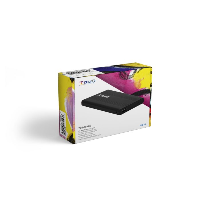 TooQ 2.5" SATA to USB 2.0 HDD Enclosure Black
