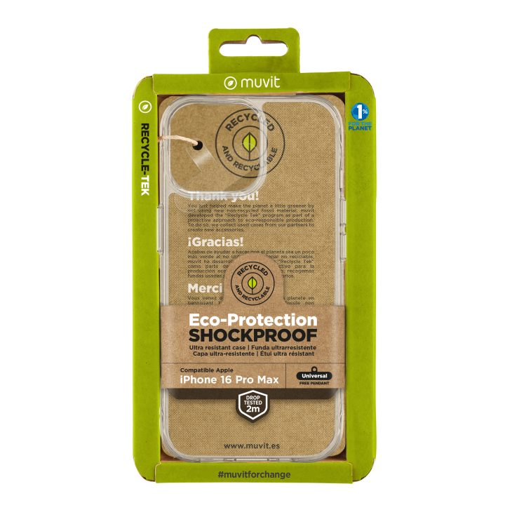 Capa Muvit shockproof 2m para Apple iPhone 16 pro max transparente…