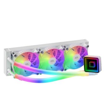 Mars Gaming ML-ULTRA360 White, CPU Liquid Cooler, 650W TDP, Infinity…