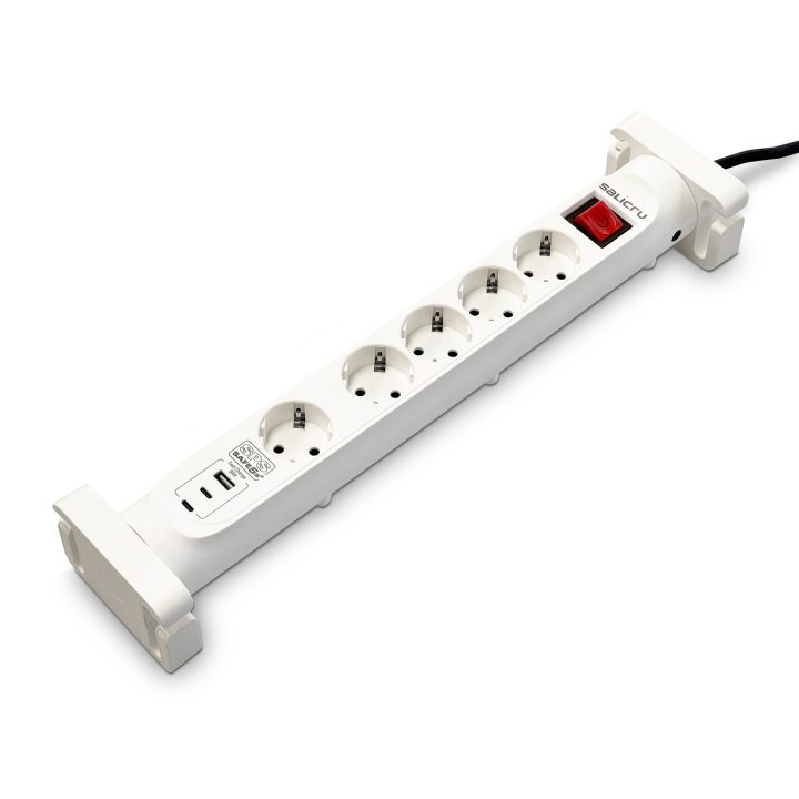 Salicru SPS SAFE 5S+ White 5 AC Outlets 230 V 1.4 m