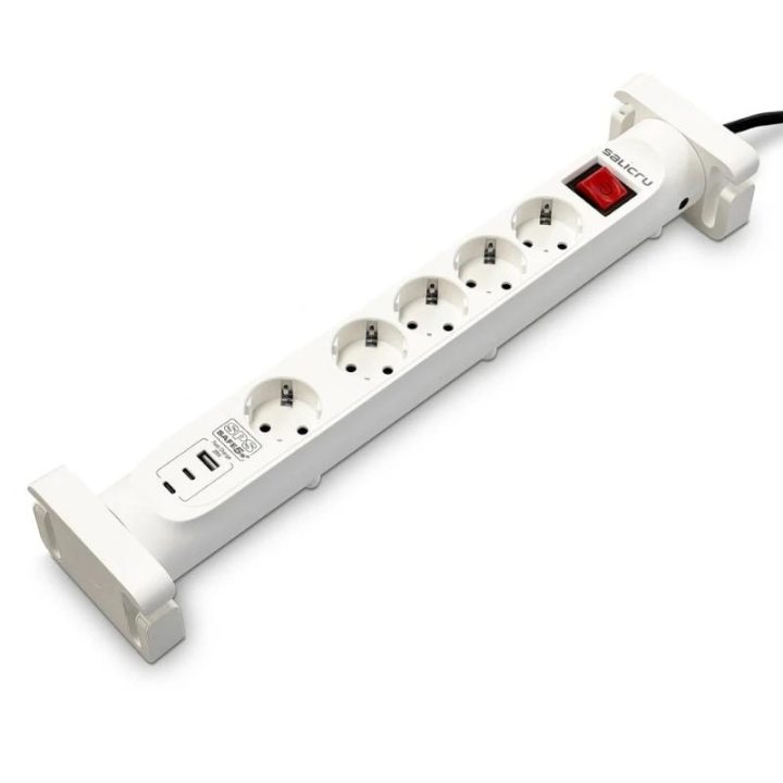 Salicru SPS SAFE 5S+ Blanco 5 salidas AC 230 V 1,4 m