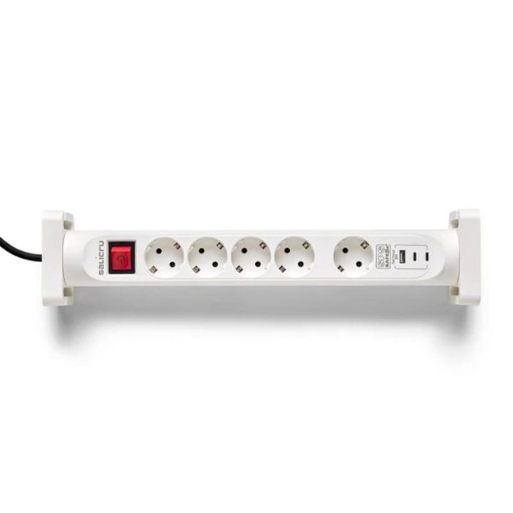 Salicru SPS SAFE 5S+ Blanco 5 salidas AC 230 V 1,4 m