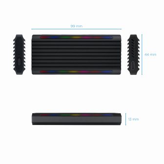 TooQ Shinobi External SSD Enclosure Black M.2