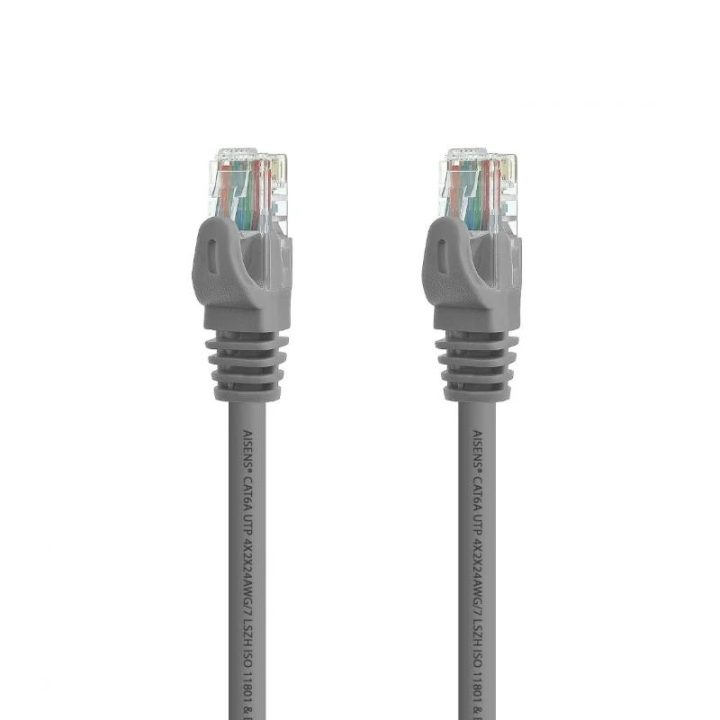 AISENS A145-0329 cabo de rede Cinzento 5 m Cat6a U/UTP (UTP)