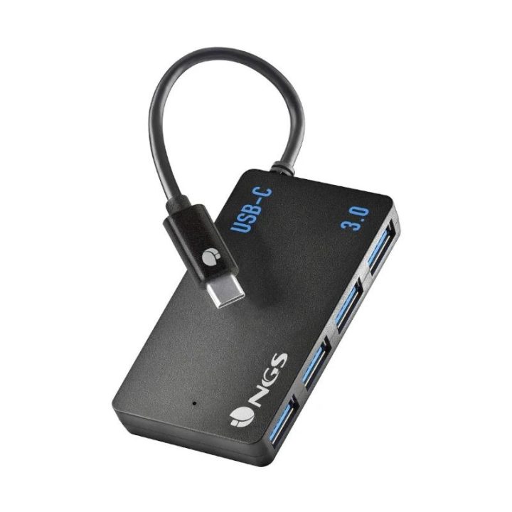 NGS WONDER IHUB4 USB 3.2 Gen 1 (3.1 Gen 1) Type-A 480 Mbit/s Black