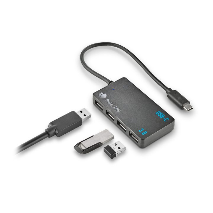 NGS WONDER IHUB4 USB 3.2 Gen 1 (3.1 Gen 1) Type-A 480 Mbit/s Black