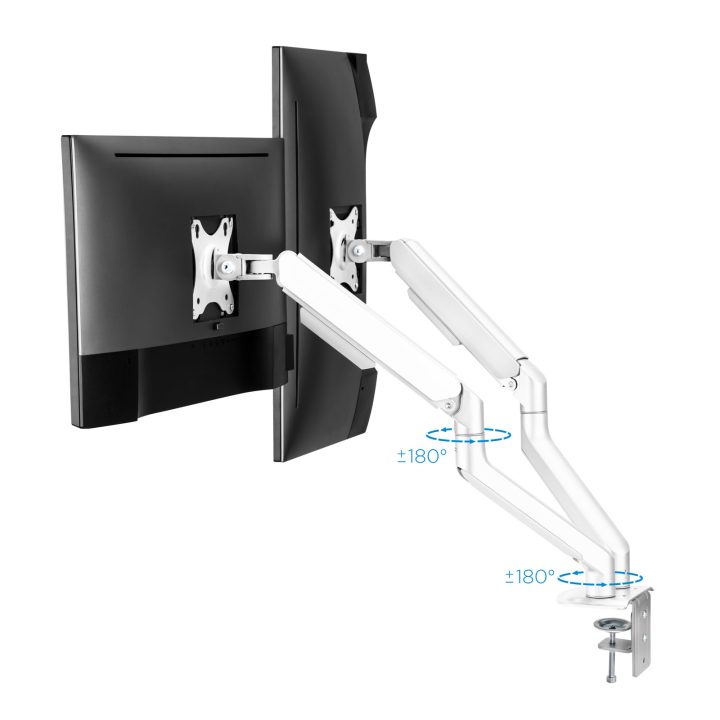 TooQ DB4132TNR-W soporte para monitor 32" Escritorio Blanco