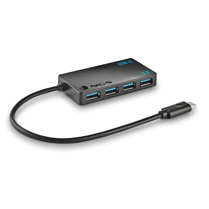 NGS WONDER IHUB4 USB 3.2 Gen 1 (3.1 Gen 1) Type-A 480 Mbit/s Black