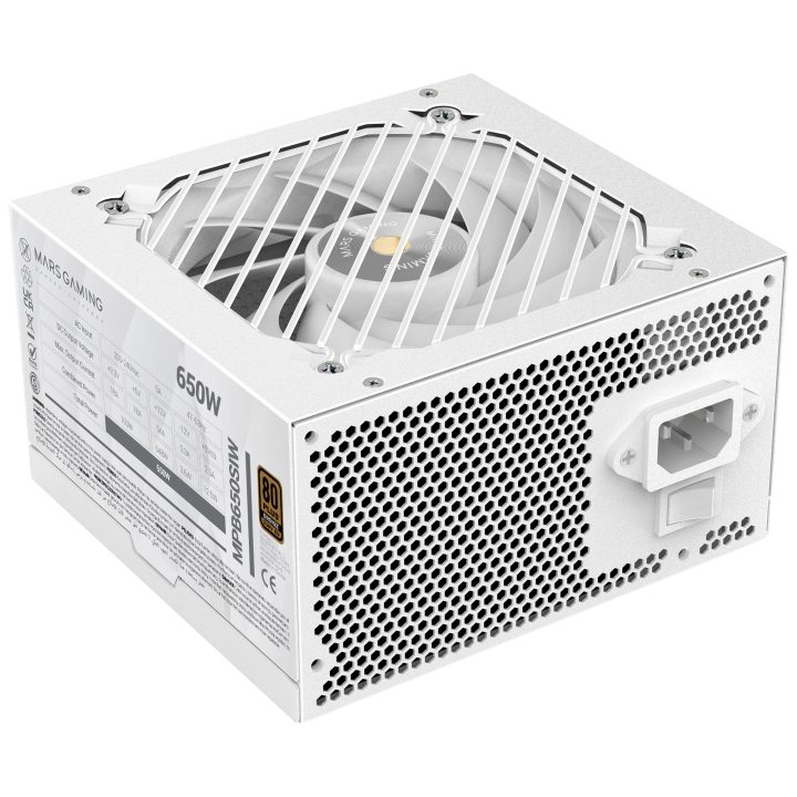 Mars Gaming MPB650SIW Power Supply Unit 650 W 24-pin ATX ATX White