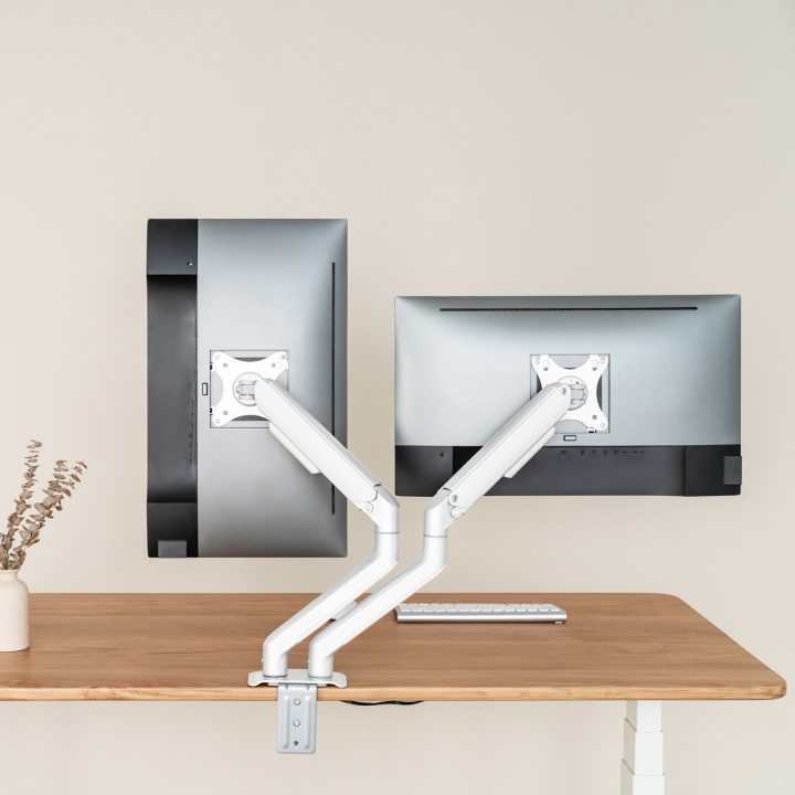 TooQ DB4132TNR-W suporte para monitor 32" Secretária Branco