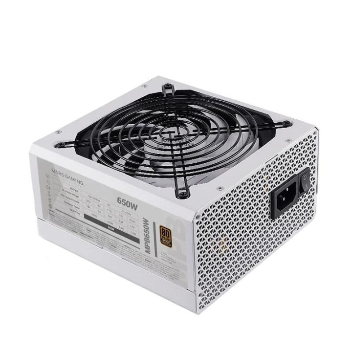Mars Gaming MPB650SIW Power Supply Unit 650 W 24-pin ATX ATX White