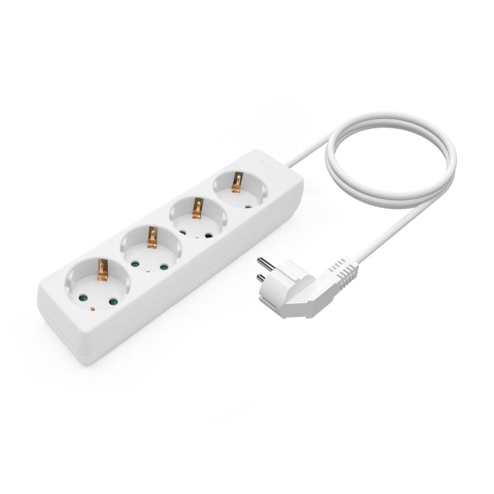 AISENS Base Múltipla 4 Tomadas Sem Interruptor Com Cabo 3x1.5mm2…