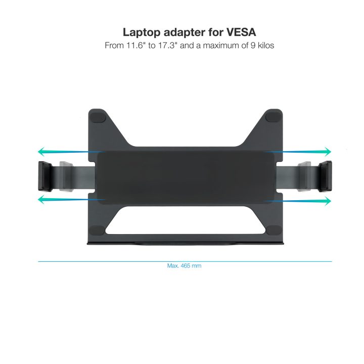 TooQ TQLH1117-B suporte para portátil Suporte articulado com bandeja…