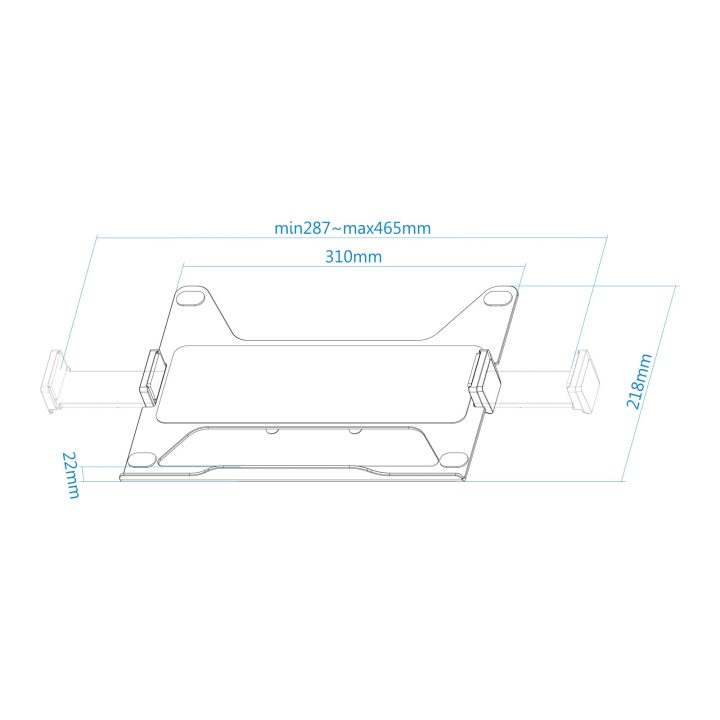 TooQ TQLH1117-B suporte para portátil Suporte articulado com bandeja…
