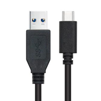 Nanocable USB 3.1 Gen2 10 Gbps 3A Cable, USB-C/M-A/M, Black, 2 m