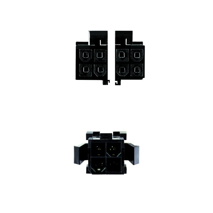 Nanocable CABLE ALIM. 4PIN/H-4+4PIN/M 15CM