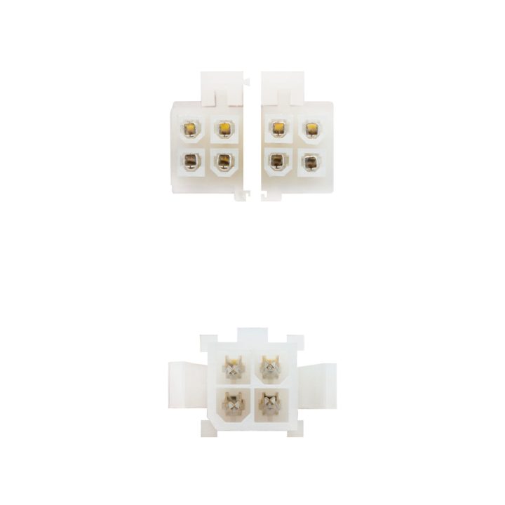 Nanocable CABLE ALIM. 4PIN/H-4+4PIN/M 15CM