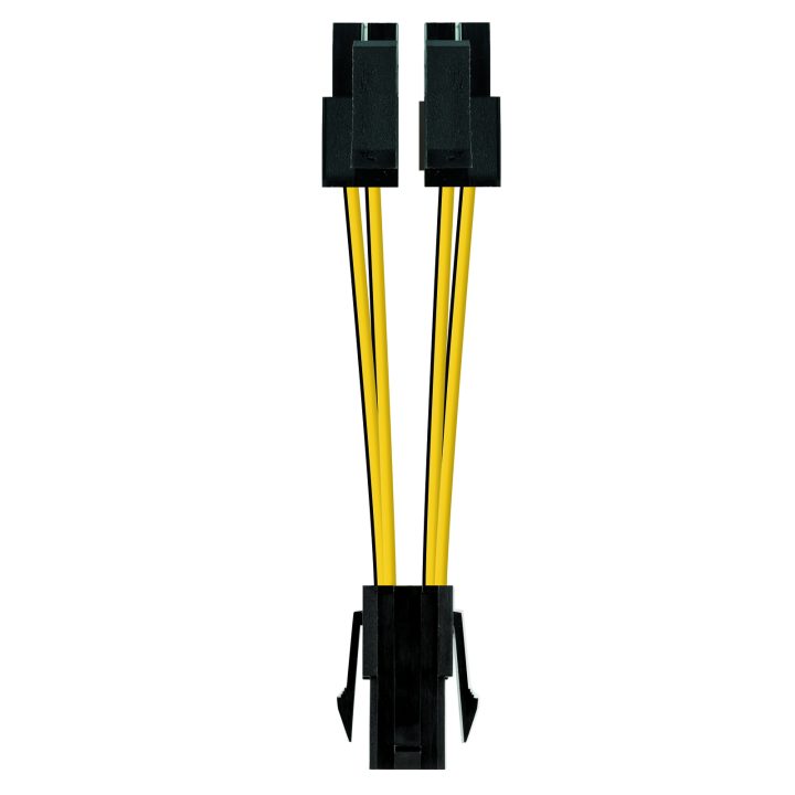 Nanocable CABLE ALIM. 4PIN/H-4+4PIN/M 15CM
