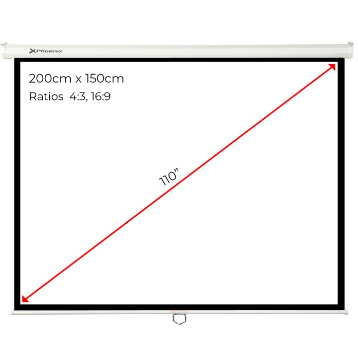 Phoenix Technologies Manual Projection Screen Wall and Ceiling…