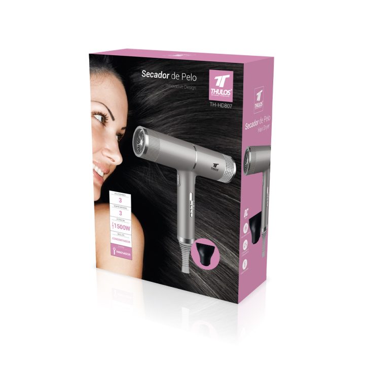 Secador de cabelo Thulos th-HD807 cinzento 1500W (TH-HD807 GY)