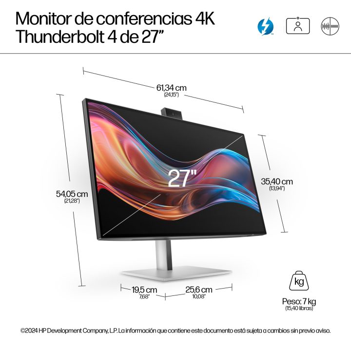 HP 727PM 27" 4K UHD IPS Black
