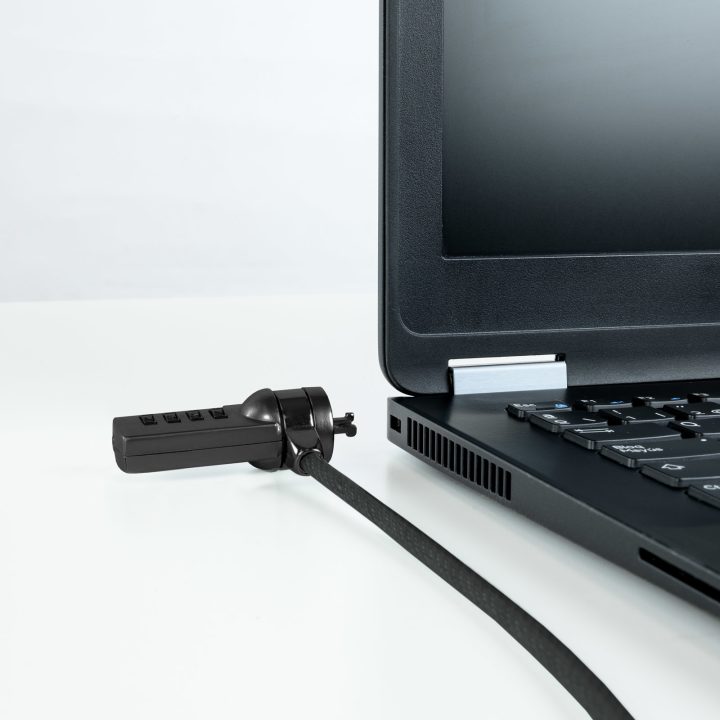 TooQ Combination Laptop Security Cable 1.5 meters, Dark Gray