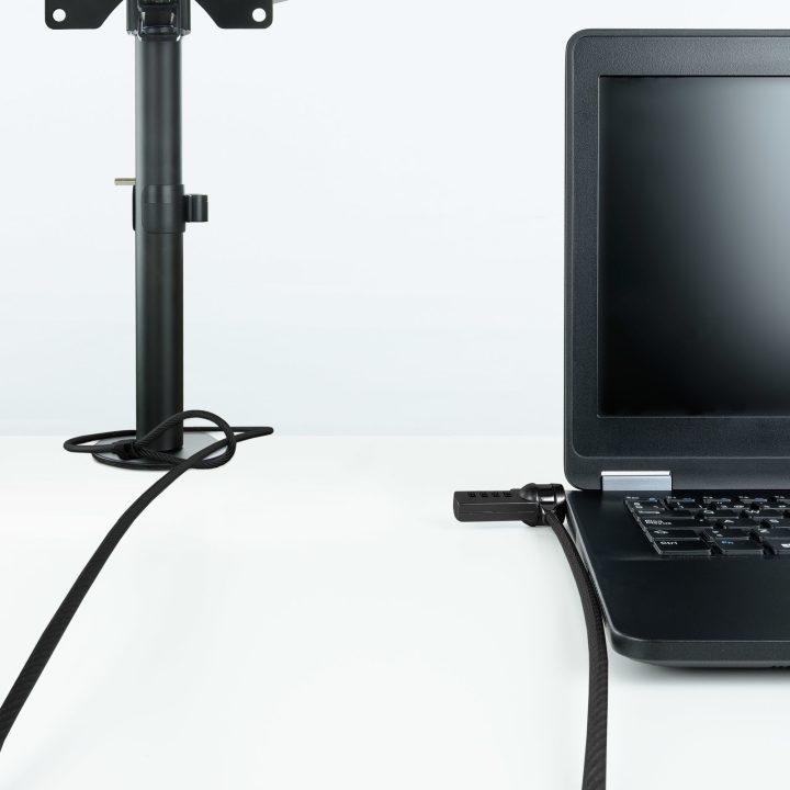 TooQ Combination Laptop Security Cable 1.5 meters, Dark Gray