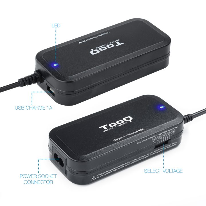 TooQ TQLC-90BS02M cargador de dispositivo móvil Videocámara digital…