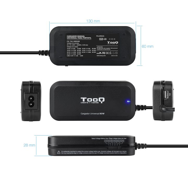 TooQ TQLC-90BS02M Mobile Device Charger Digital Camcorder, Digital…