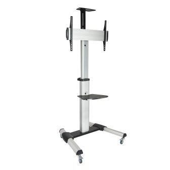 TooQ FS1870M-B suporte para ecrã de sinalização 37" Preto, Prateado