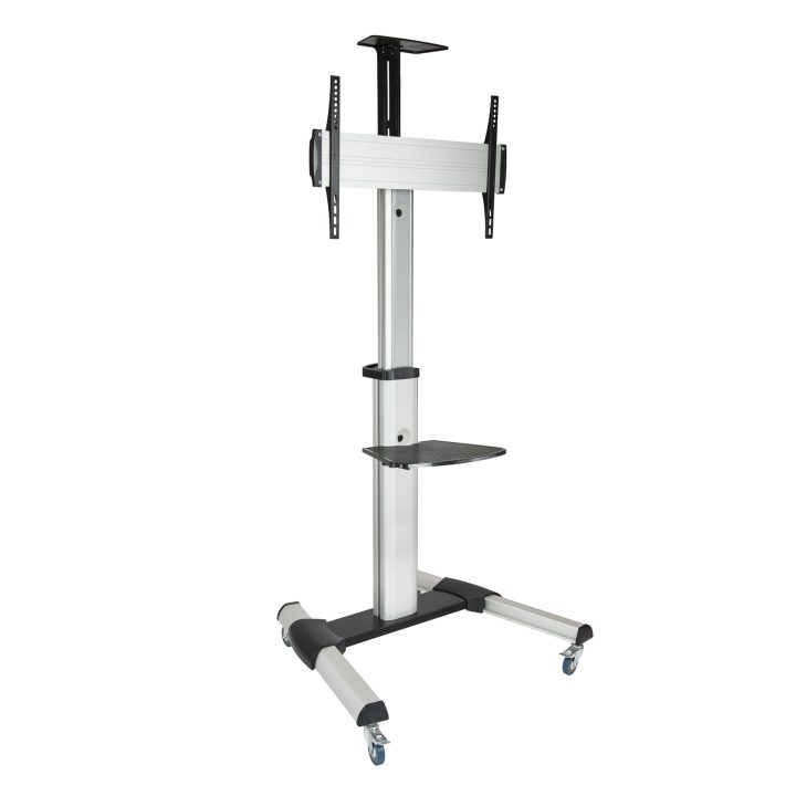 TooQ FS1870M-B suporte para ecrã de sinalização 37" Preto, Prateado