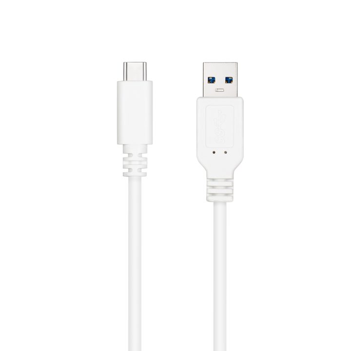 Nanocable Cable USB 3.1, Gen2 10 Gbps 3A, tipo USB-C/M-A/M, Blanco, 1…