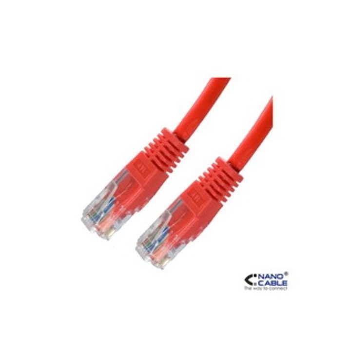 Nanocable 10.20.0401-R Red Network Cable 1 m Cat6e U/UTP (UTP)