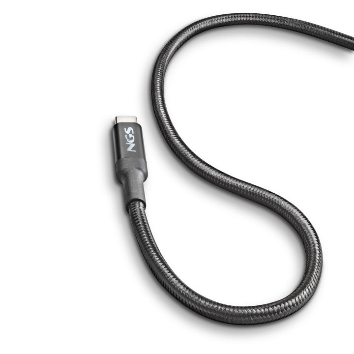 NGS KNOT 65W-2 USB 2.0 Cable USB-C 2 m 0.48 Gbit/s Black