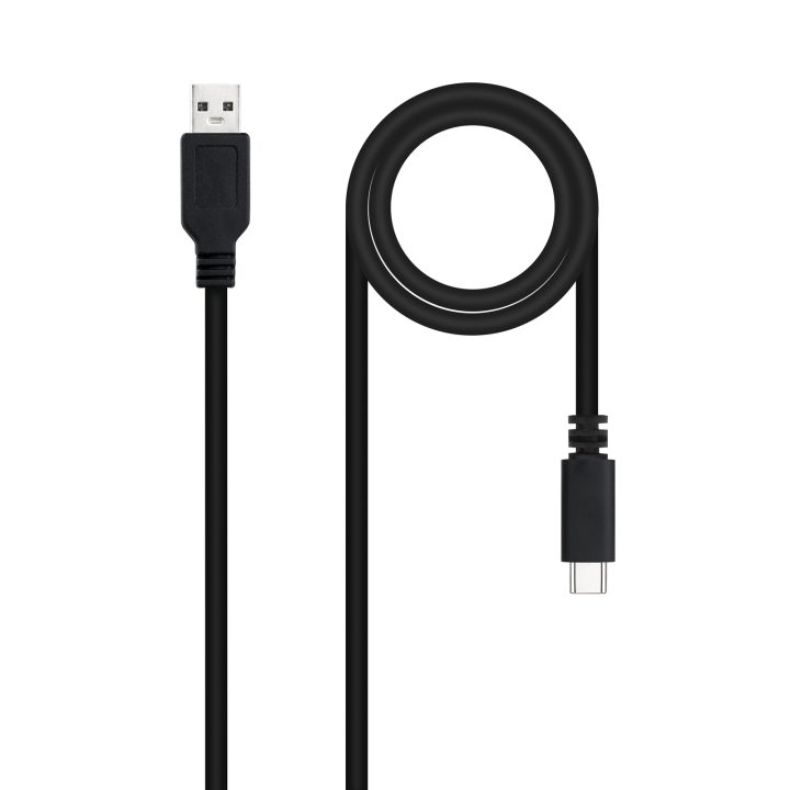 Nanocable USB 2.0 3A Cable, USB-C/M-A/M, Black, 1.5 m