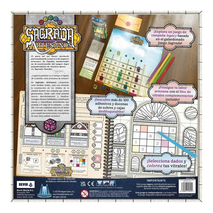 Devir Sagrada Artisans Board Game (BGSAGARSP)
