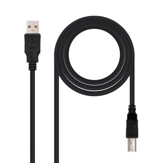 Nanocable USB 2.0 PRINTER CABLE, TYPE A/M-B/M, BLACK, 3.0 M