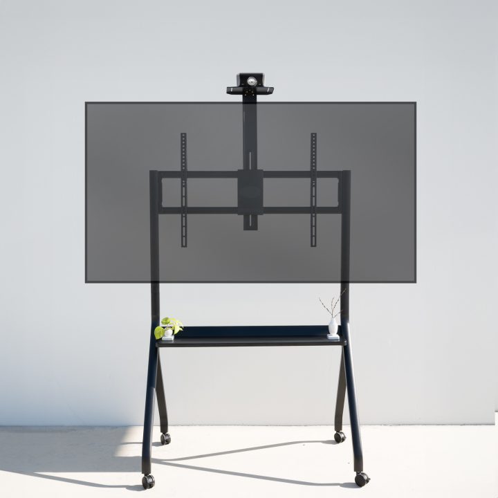TooQ iStar Suporte de Chão com Rodas para Ecrãs 55"- 100", Preto