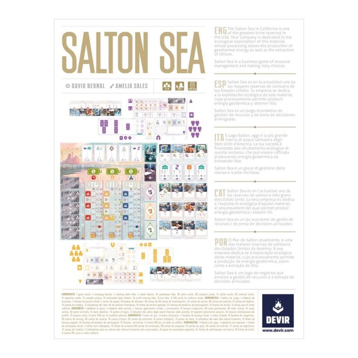 Devir Board Game Salton Sea (BGSALML)