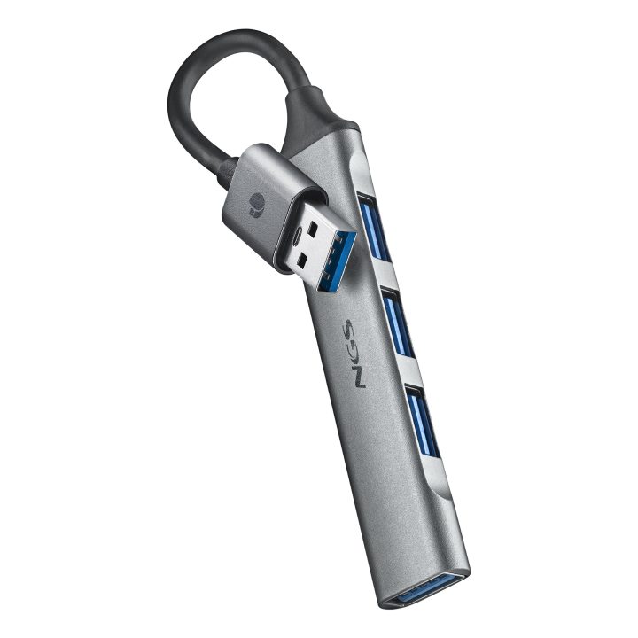 NGS IHUB4 Micro USB 3.2 Gen 1 (3.1 Gen 1) Type-A 5000 Mbit/s Silver