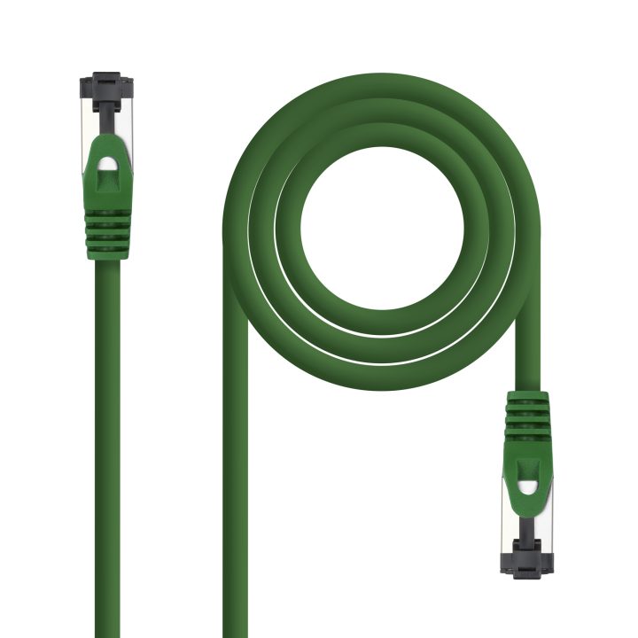 Nanocable Cat.8.1 2GHz LSZH SSTP AWG26 Patch Cable, Green, 25 cm