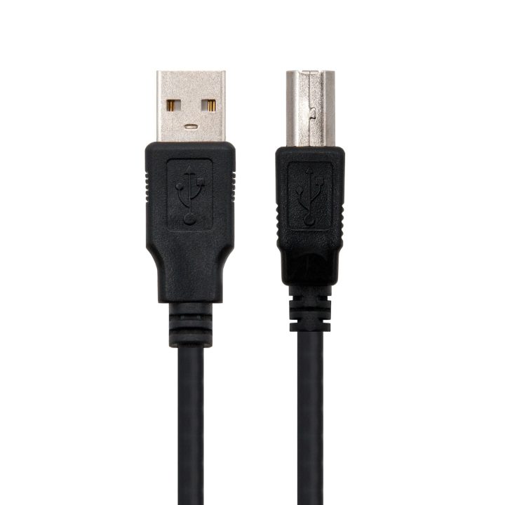 Nanocable 10.01.0102-BK cabo USB USB 2.0 1 m USB A USB B Preto