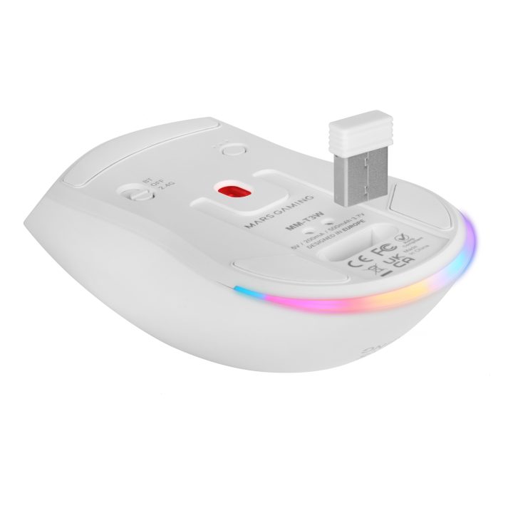 Mars Gaming MM-T3W Right-Handed Gaming Mouse RF Wireless + Bluetooth…
