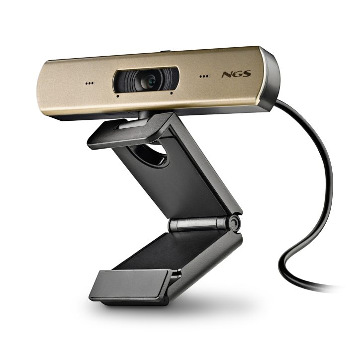 NGS XPRESSCAM 4000 Webcam 12 MP 3840 x 2160 Pixels USB 2.0 Black, Gold