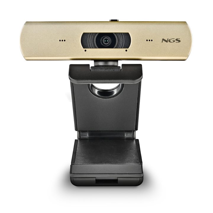 NGS XPRESSCAM 4000 Webcam 12 MP 3840 x 2160 Pixels USB 2.0 Black, Gold
