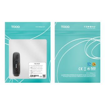 TooQ Lector de Tarjetas USB 3.0, 2 en 1, SD/TF, Negro