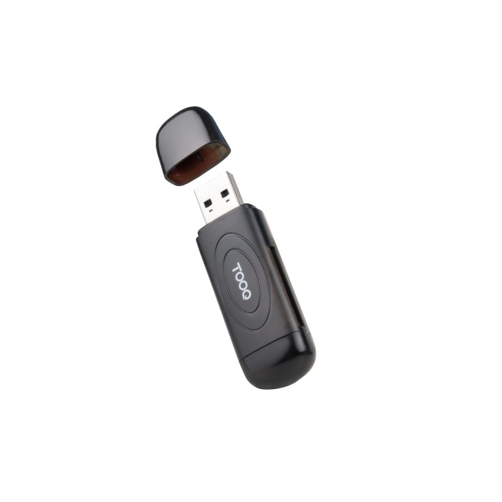 TooQ USB 3.0 Card Reader, 2-in-1, SD/TF, Black