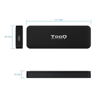 TooQ TQE-2280B caja para disco duro externo Caja externa para unidad…